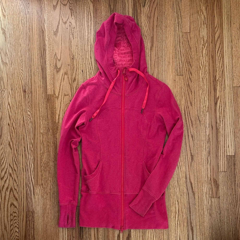 Lululemon Women's Pink Zip Up Hoodie